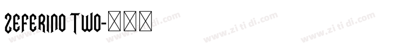 Zeferino Two字体转换